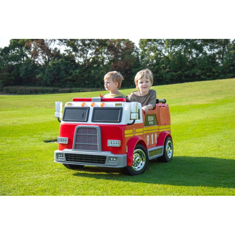 Remote control ride sales on fire truck